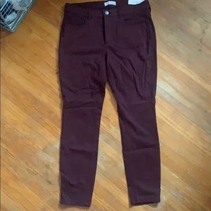 LOFT legging pants maroon size 8P